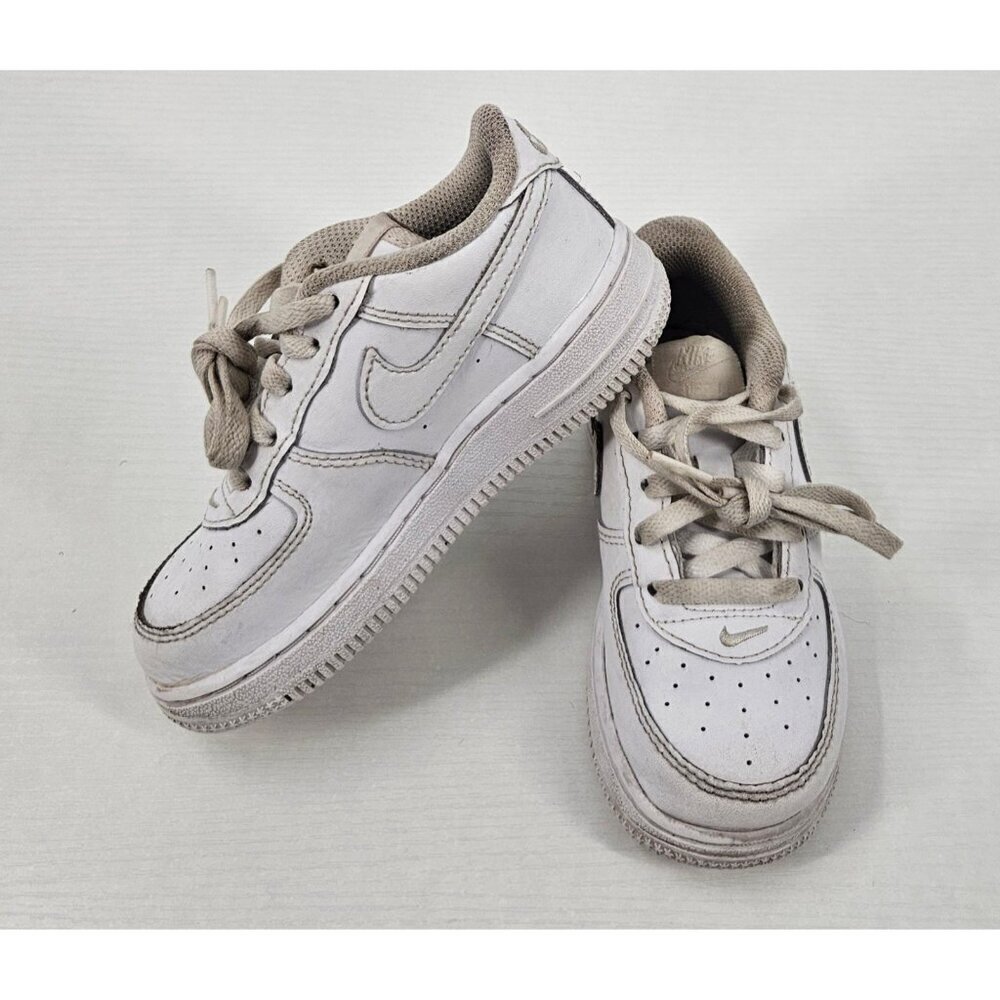 Nike Air Force 1 Low Top Toddler Shoe DH2926-111 White Sz 9CLace-up Sneaker
